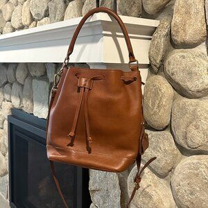 Madewell Leather Lafayette Bucket Bag Crossbody NWT